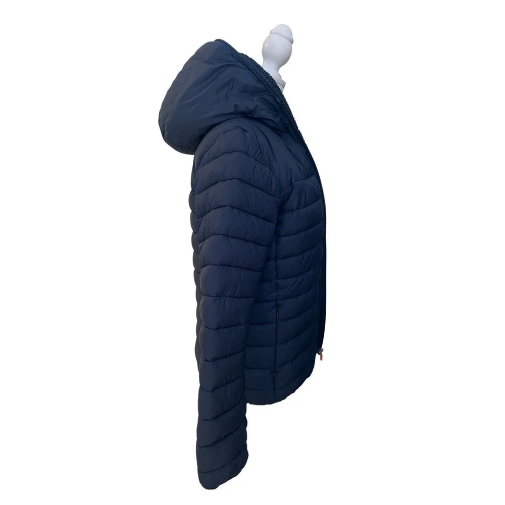 Save the Duck Navy‎ Leci / Dony Hooded Puffer Jacket Animal Free Kids Small